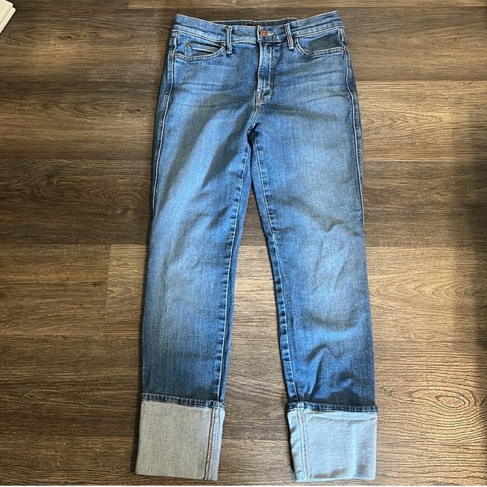 MOTHER High Waisted Pony Boy Ankle Women's Blue Jeans 28